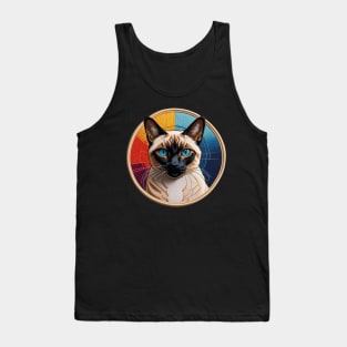 Siamese Embroidered Patch Tank Top